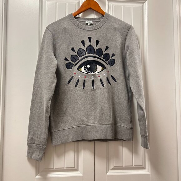 Kenzo Embroidered Eye Sweatshirt Grey – M - Picture 3 of 9